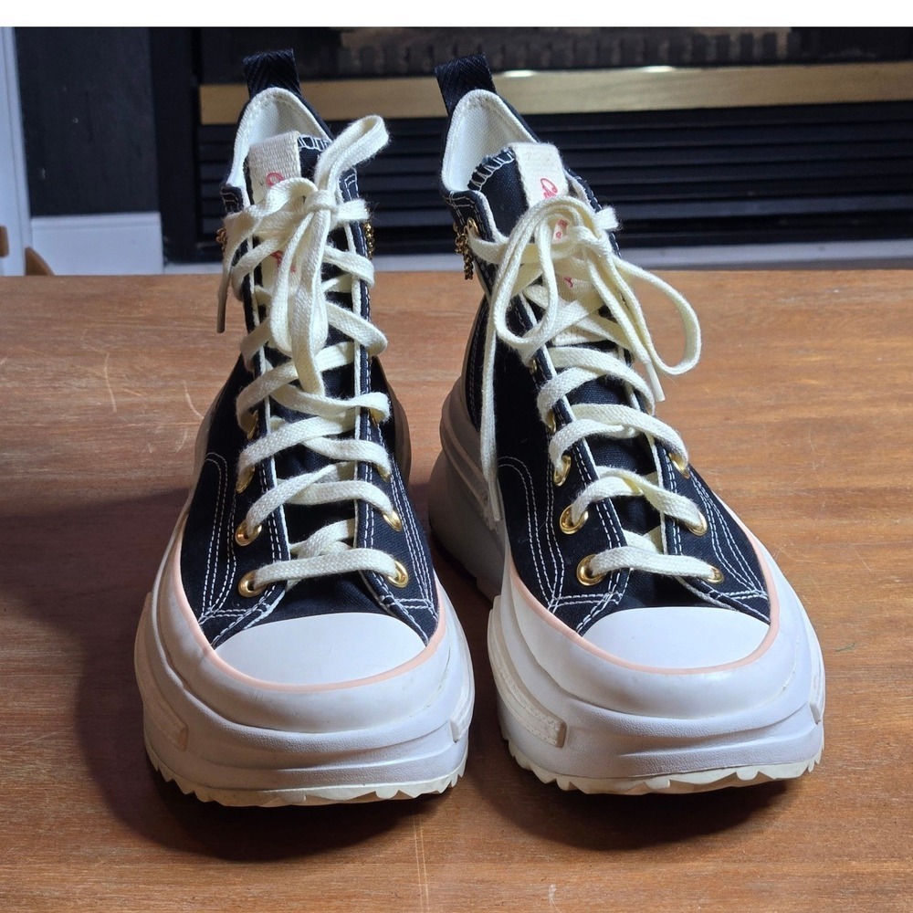 Converse Run Star Legacy Valentines Platform Women Size 8.5 Gold Chain Shoes - Picture 6 of 16